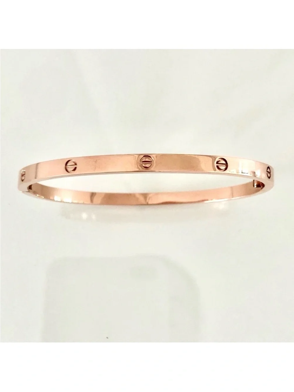 Generic Small Model Screw Bangle Bracelet with Screwdriver in Rose Gold